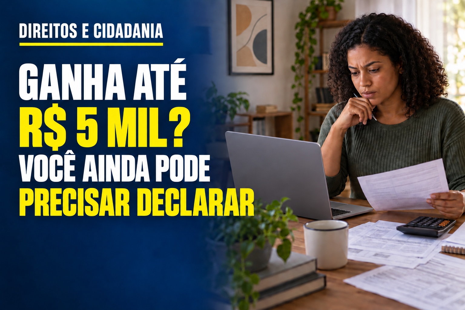 Pessoa consulta informações da Receita Federal sobre isenção e declaração do Imposto de Renda.